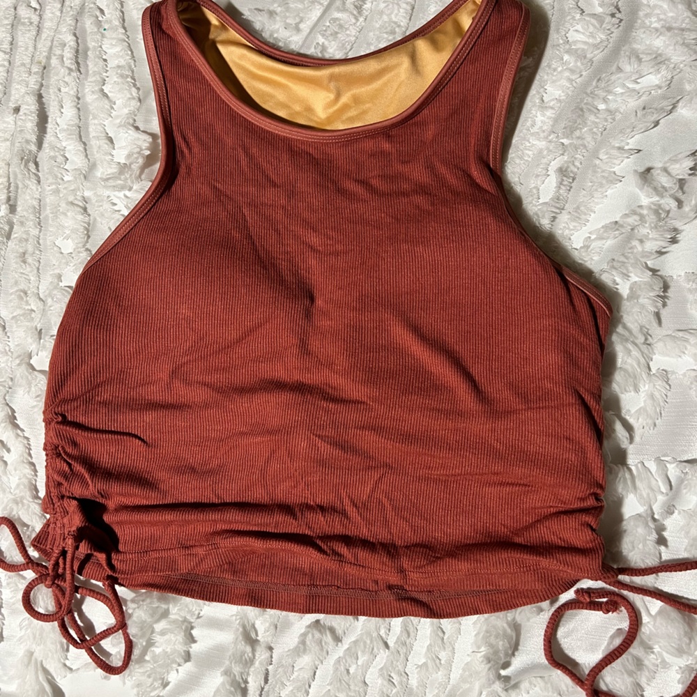 Niyama Sol side tie crop bra